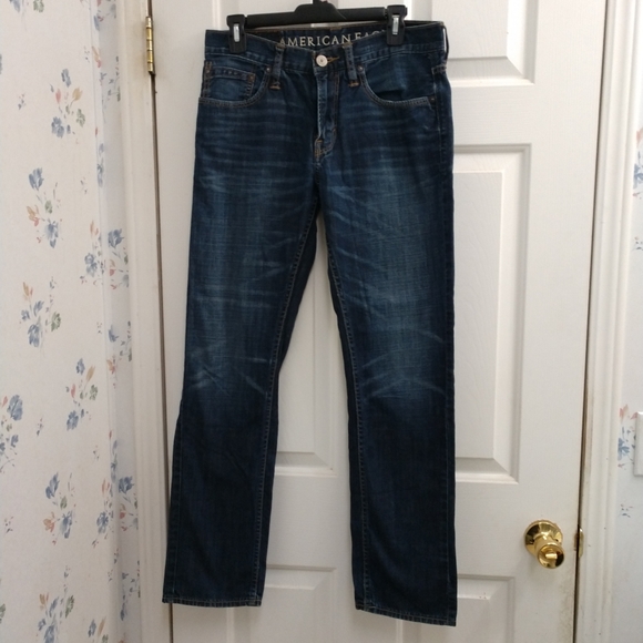 American Eagle Outfitters Denim - American Eagle Slim Mid Rise Straight Leg Jean